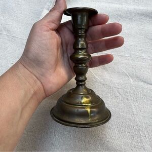 Vintage Brass Candlestick Holder - Brass Finish